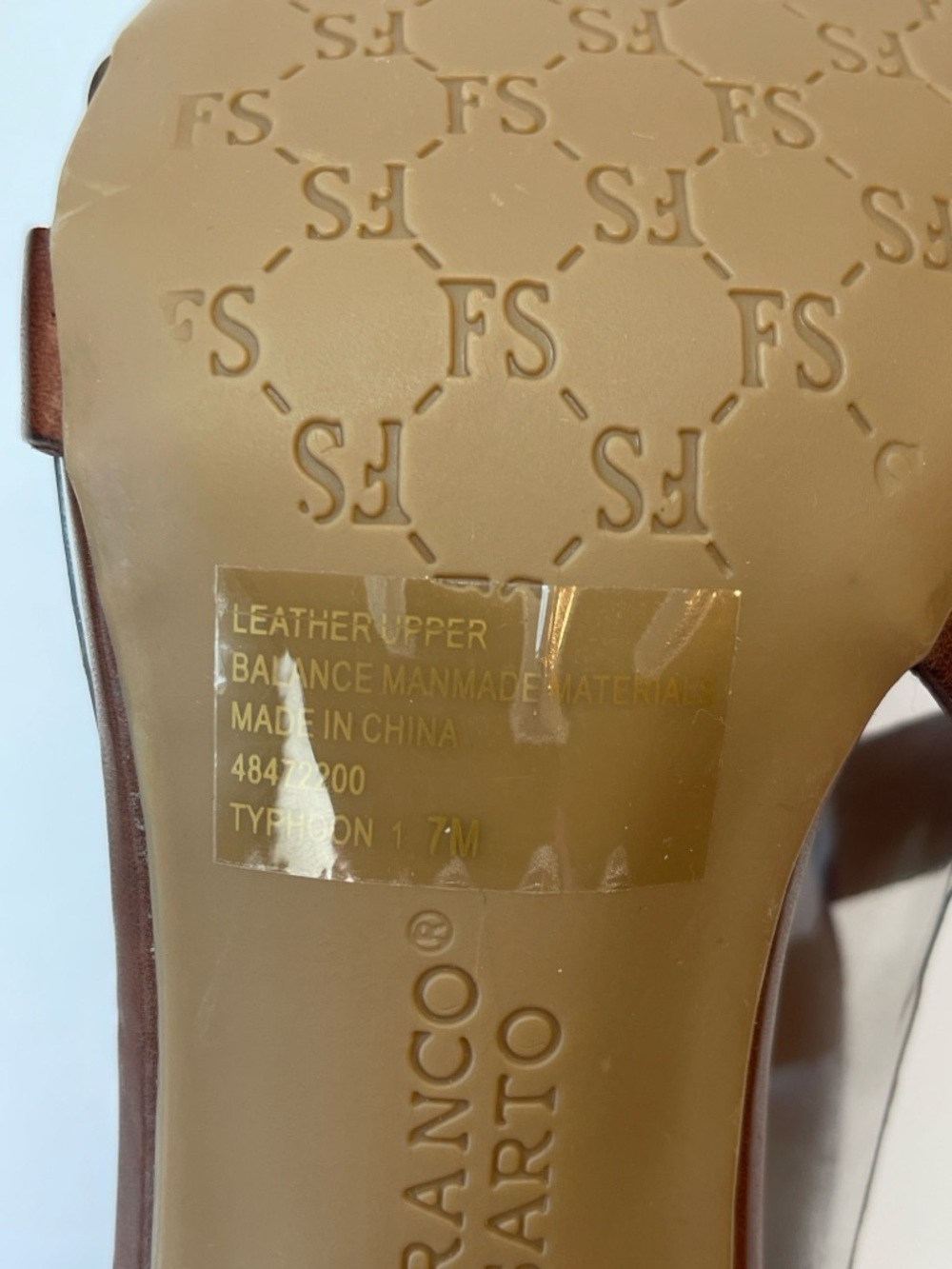 BROWN LEATHER STRAPPY BLOCK HEEL SANDAL - Picture 8 of 8